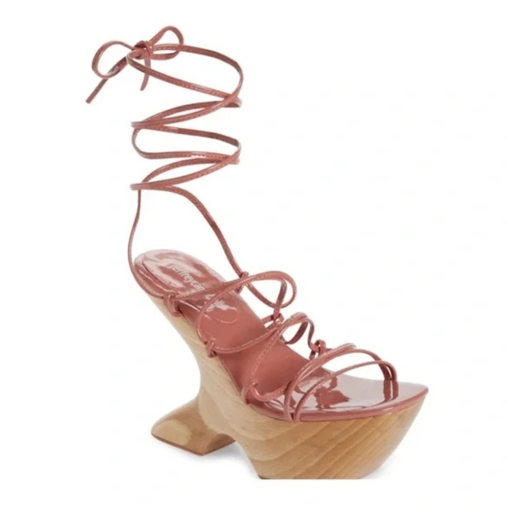 JEFFREY CAMPBELL LIAH PLATFORM WOODEN HEEL